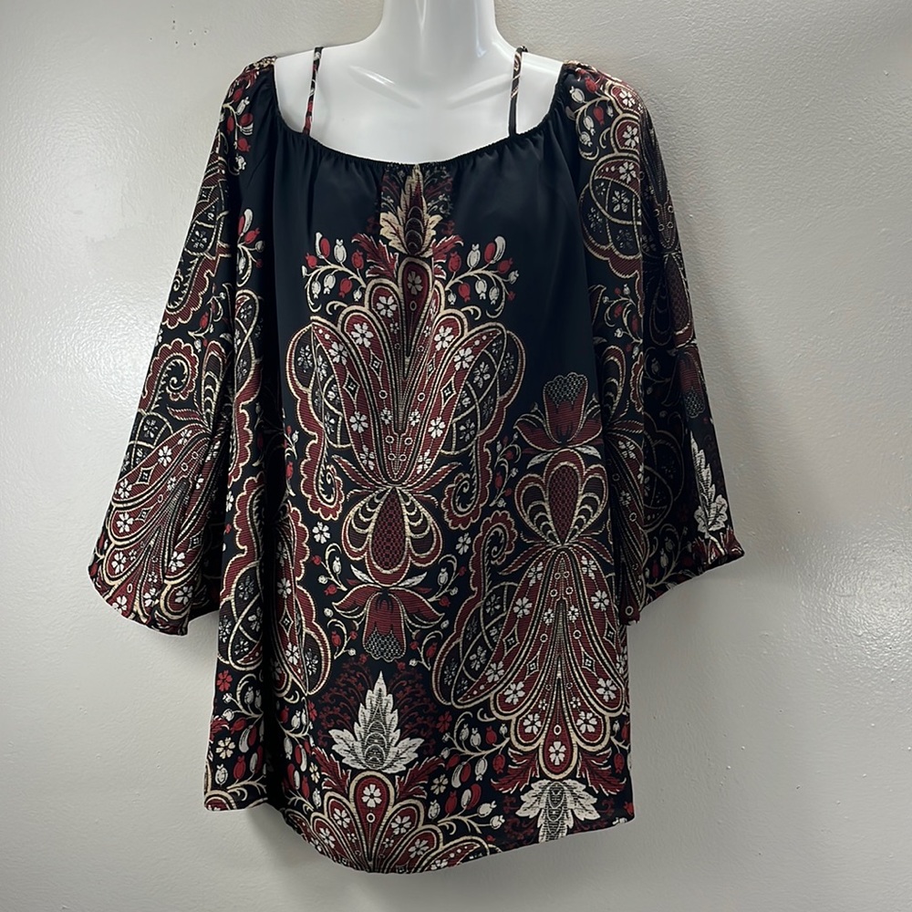 Forever 21 boho dress Multicolored Long Sleeves Cut Out Dress Size S